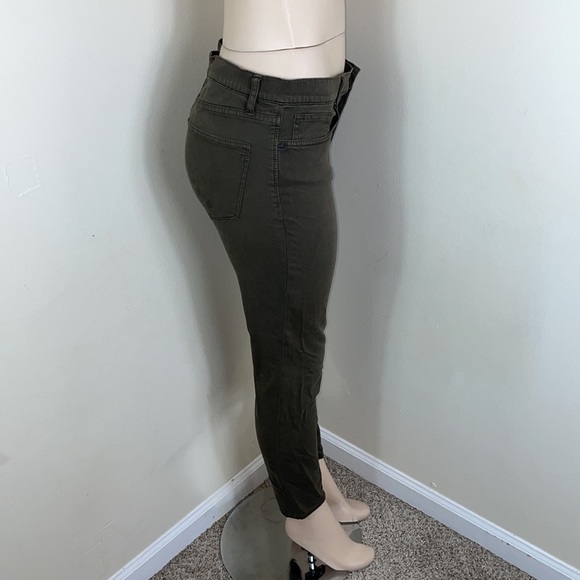 Madewell Olive Army Green Cropped Skinny Ankle - Picture 5 of 15
